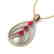 2 CTW Ruby & Micro Pave VS/SI Diamond Designer Necklace