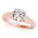 1.5 CTW Certified VS/SI Diamond Solitaire Ring 14K Rose