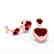 8 CTW Garnet & VS/SI Diamond Designer Heart Earrings - 2