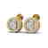 0.65 CTW Micro Pave VS/SI Diamond Earrings Solitaire