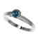 0.50 CTW Certified Intense Blue SI Diamond Solitaire