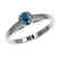 0.50 CTW Certified Intense Blue SI Diamond Solitaire - 2