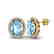 6 CTW Sky Blue Topaz & Micro VS/SI Diamond Earrings - 2