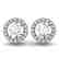 1.3 CTW Diamond Solitaire VS/SI Certified Halo 14K - 2