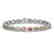 10.04 CTW Multi Color Sapphire & Diamond Halo Bracelet