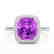 2.75 CTW Amethyst & Micro Pave VS/SI Diamond Halo