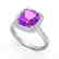 2.75 CTW Amethyst & Micro Pave VS/SI Diamond Halo - 2