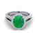 3 CTW Emerald & Micro VS/SI Diamond Halo Solitaire Ring