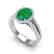 3 CTW Emerald & Micro VS/SI Diamond Halo Solitaire Ring - 2