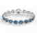 79 CTW London Blue Topaz & Micro VS/SI Diamond Halo - 2
