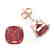 12 CTW Cushion Cut Pink Tourmaline Solitaire Stud - 2