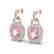 5 CTW Morganite & Black Micro VS/SI Diamond Earrings