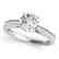 1 CTW Certified VS/SI Diamond Solitaire Ring 14K White