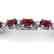 15 CTW Garnet & VS/SI Diamond Eternity Bracelet 10K
