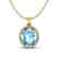 12 CTW Sky Blue Topaz & Micro VS/SI Diamond Halo