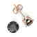 4 CTW Black VS/SI Diamond Designer Inspired Stud - 2