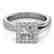 1.5 CTW Certified VS/SI Princess Diamond Solitaire Halo