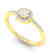 0.45 CTW Micro Pave VS/SI Diamond Ring Designer Halo - 2