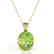 9 CTW Peridot Designer Solitaire Necklace 18K Yellow - 2