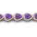 23 CTW Amethyst & Micro Pave Bracelet Heart Halo 14K