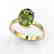 3 CTW Green Tourmaline Designer Inspired Solitaire Ring - 2
