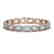 24.51 CTW Aquamarine & Diamond Halo Bracelet 10K Rose