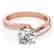 1.4 CTW Certified VS/SI Diamond Bypass Solitaire Ring
