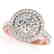3 CTW Certified VS/SI Diamond Solitaire Halo Ring 14K