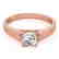 1.5 CTW Certified VS/SI Diamond Solitaire Ring 14K Rose