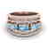 2.25 CTW Sky Blue Topaz & Micro Pave VS/SI Diamond