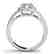 1.6 CTW Certified VS/SI Diamond Solitaire Halo Ring 14K - 2
