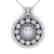 0.91 CTW Certified VS/SI Diamond Art Deco Necklace 18K