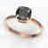 3 CTW Cushion Cut Black VS/SI Diamond Solitaire - 2
