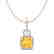 3.50 CTW Citrine & Micro VS/SI Diamond Necklace 14K - 2