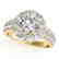 1.52 CTW Certified VS/SI Diamond Solitaire Halo Ring