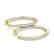 5 CTW Diamond VS/SI Certified 32 Mm Hoop Earrings 14K
