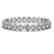 15.8 CTW Oval Diamond Designer Bracelet 18K White Gold - 2
