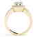1.6 CTW Certified VS/SI Diamond Solitaire Halo Ring 14K - 2
