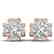 1.85 CTW Certified VS/SI Diamond Art Deco Stud Earrings