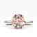 2.75 CTW Morganite Designer Inspired Solitaire Ring 18K