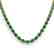 40 CTW Emerald Eternity Tennis Necklace 14K Yellow Gold - 2
