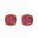 4 CTW Cushion Cut Pink Tourmaline Solitaire Stud