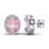 5.50 CTW Morganite & Micro VS/SI Diamond Halo Earrings - 2