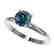 1.26 CTW Certified Intense Blue SI Diamond Solitaire