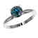 1.26 CTW Certified Intense Blue SI Diamond Solitaire - 2