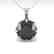 1.50 CTW Black Certified Diamond Necklace 14K White - 2
