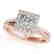1.5 CTW Certified VS/SI Princess Diamond Solitaire Halo - 2