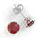 3 CTW Pink Tourmaline Designer Inspired Solitaire Stud - 2