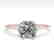 1.0 CTW VS/SI Cushion Diamond Art Deco Ring 14K Rose