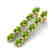 6 CTW Peridot & VS/SI Diamond Tennis Earrings Yellow